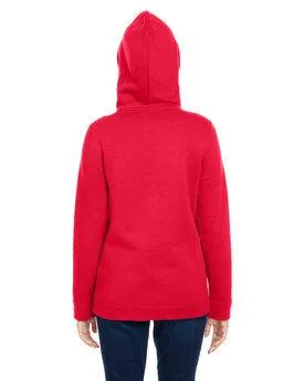 Under Armour Ladies Hustle Pullover Hooded Sweatshirt 1300261 RED/ WHITE 600