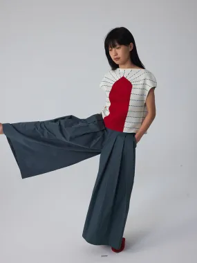 Unisex Loose Balloon Wide-Leg Plain Wide-Pants