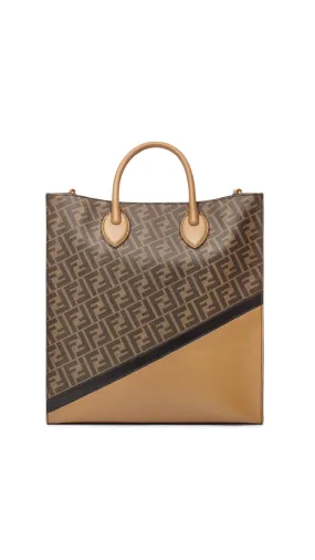 Vertical Tote - Brown