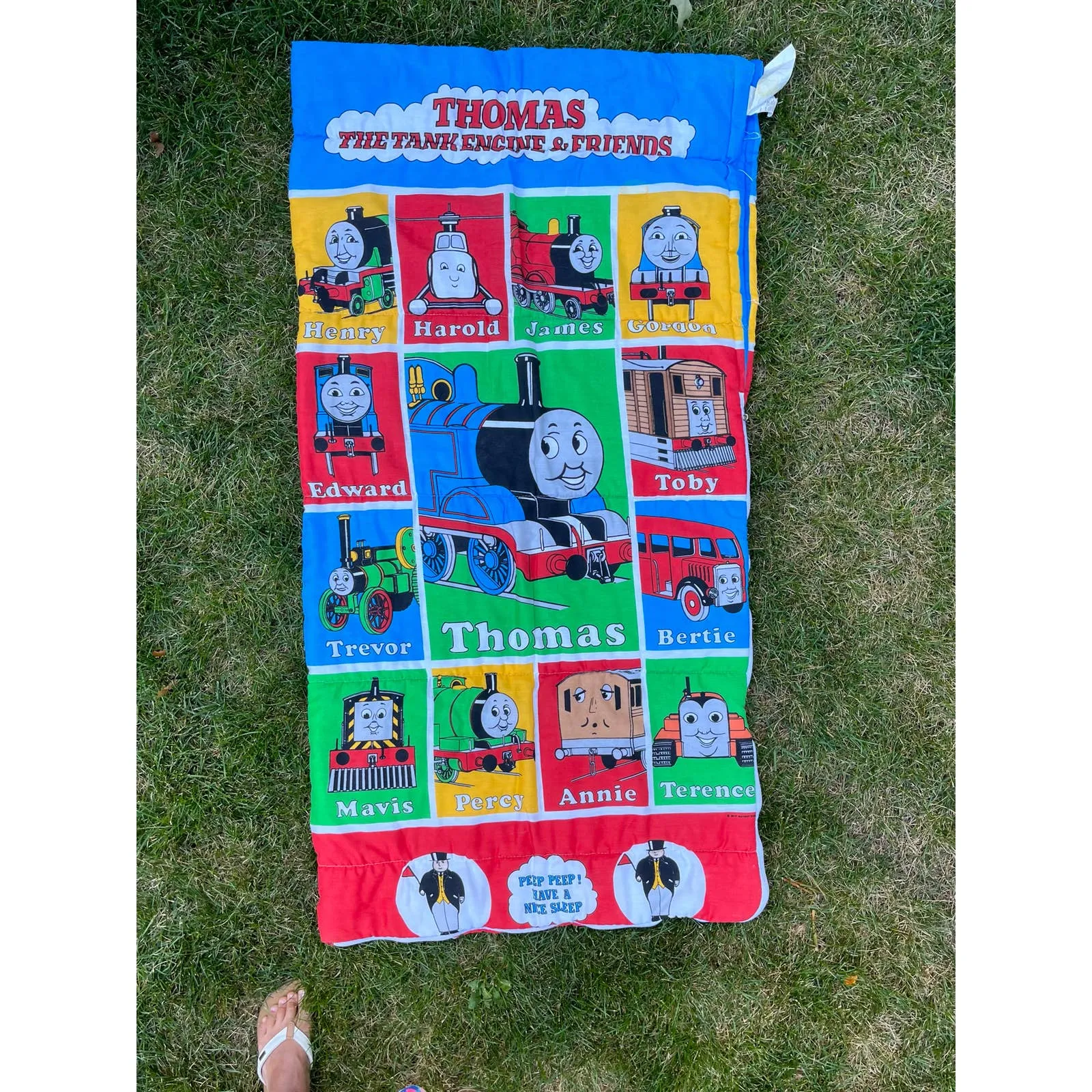 Vintage Thomas the Tank Engine Sleeping Bag