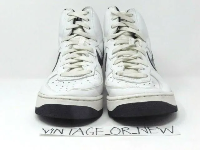 VTG 2000 Nike Air Force 1 High White Midnight Navy 63003...