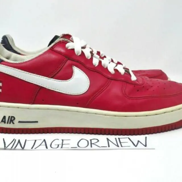 VTG 2003 Nike Air Force 1 Low Puerto Rico 4 PR4 Red 6240...