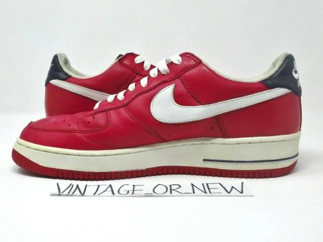 VTG 2003 Nike Air Force 1 Low Puerto Rico 4 PR4 Red 6240...