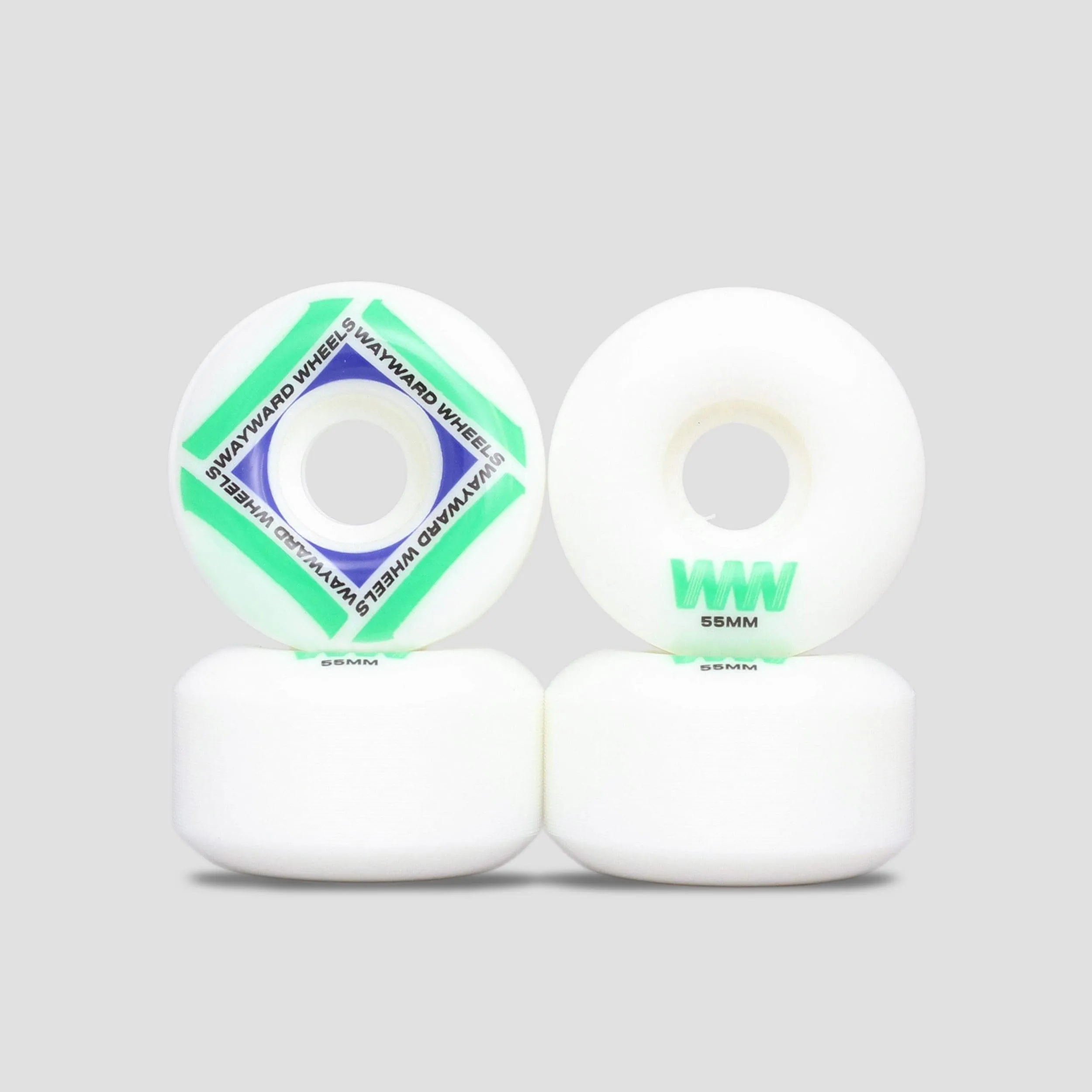 Wayward Waypoint Formula 55mm Skateboard Wheels Green