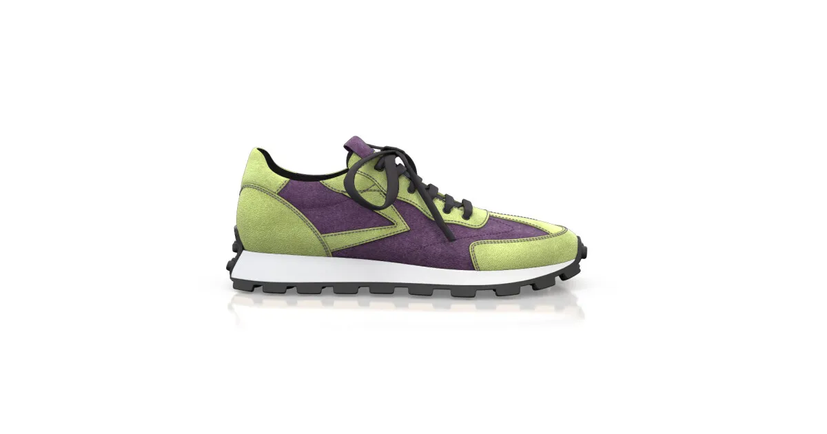 Women's Leather Running Sneakers 54901