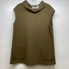 Worth Women's Size XL-14 Taupe Solid Tunic-Sleeveless Sleeveless Top