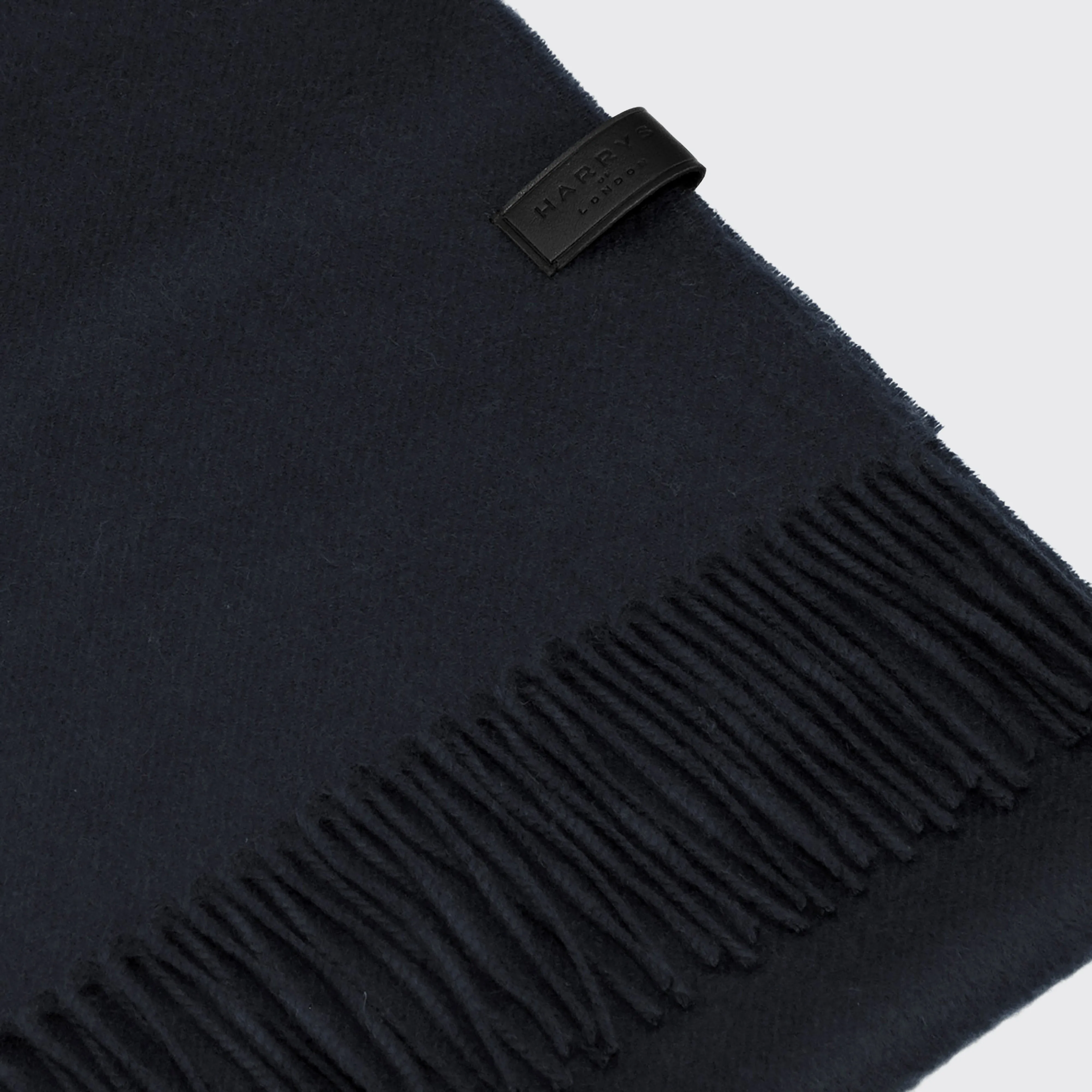 Woven Scarf 100% Cashmere Navy