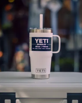 YETI 25oz Rambler Straw Mug White